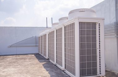 System of central conditioning set on the roof of the building System of central conditioning set on the roof of the building